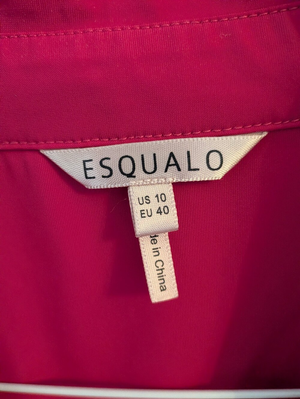 ESQUALO Hot Pink Ruched Button-Front Blouse - Picture 2 of 6
